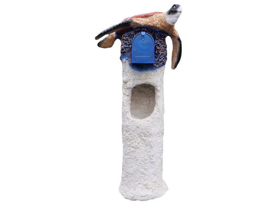 Sea turtle Mailbox Sculpture – Nautical Mailbox