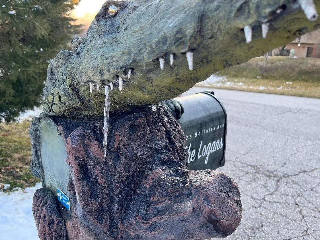 Florida Alligator Mailbox Sculpture
