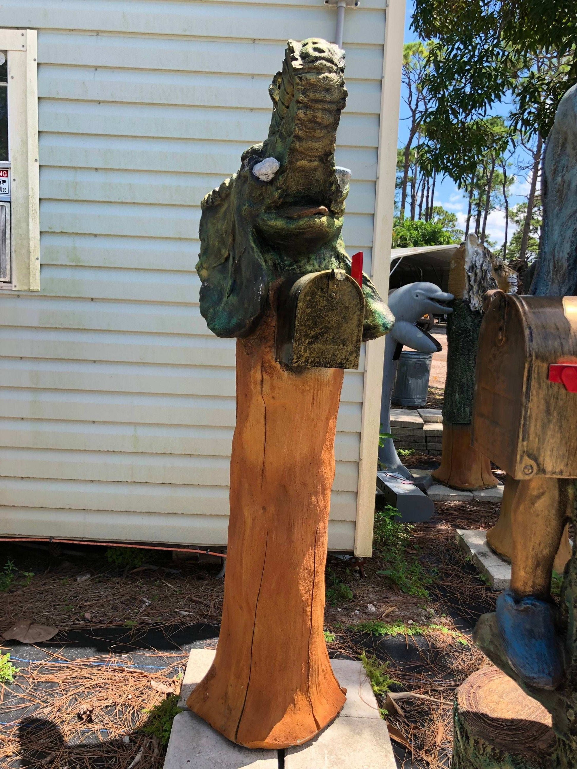 African Elephant Mailbox Sculpture – Nautical Mailbox