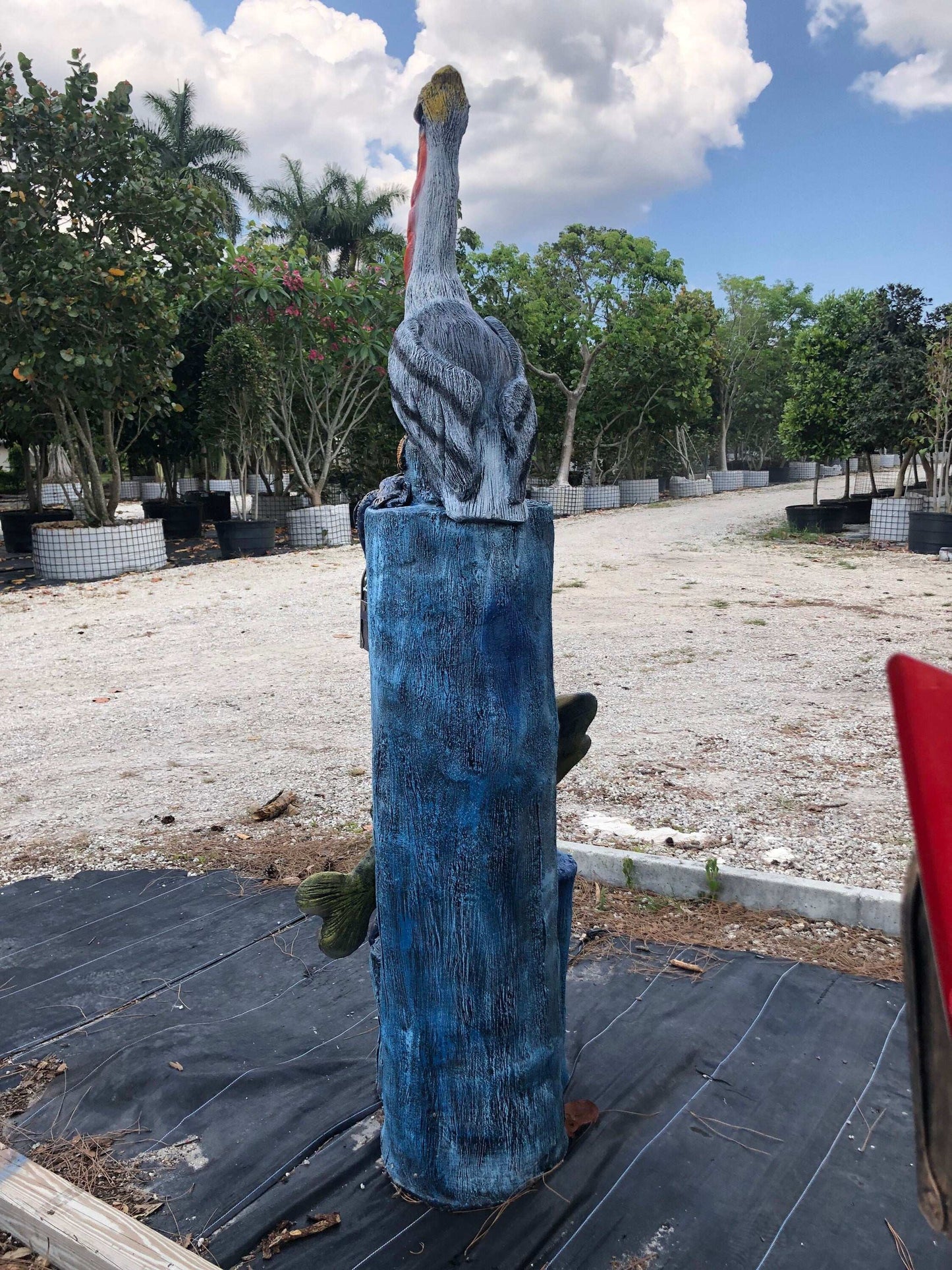 White Pelican Mailbox Sculpture – Nautical Mailbox