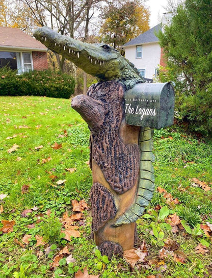 Florida Alligator Mailbox Sculpture – Nautical Mailbox