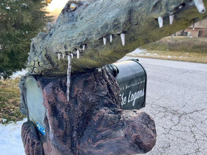 Florida Alligator Mailbox Sculpture