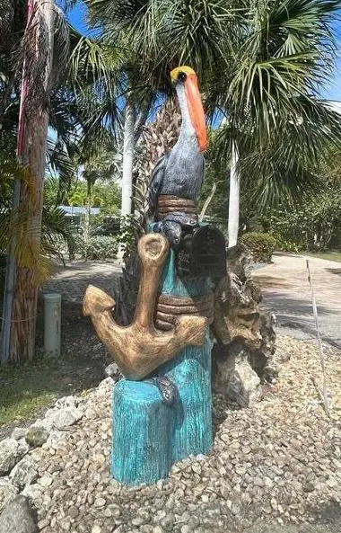 Pelican Mailbox Statue Sculpture Art