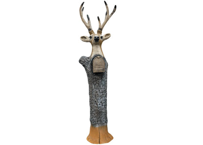Deer White Tail Mailbox Sculpture