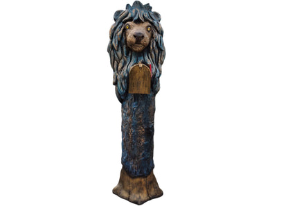 Barbary Lion Mailbox Sculpture