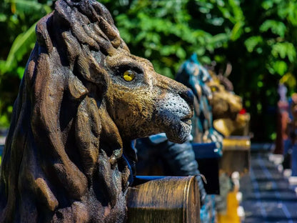 Barbary Lion Mailbox Sculpture
