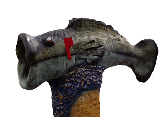 Largemouth Bass Mailbox Sculpture – Nautical Mailbox