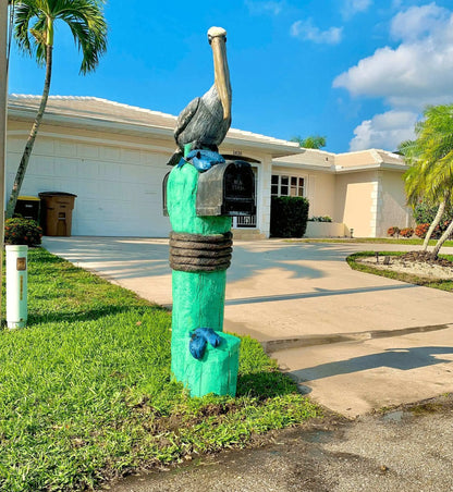 Pelican Mailbox Statue Sculpture Art